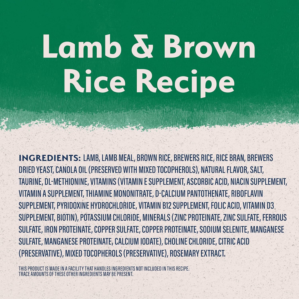 Natural Balance Limited Ingredient Lamb & Brown Rice Recipe Dry Dog Food, 4-lb image number null