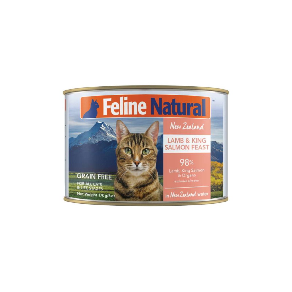 Feline Natural Lamb & King Salmon Feast Cat Can, 6-oz image number null