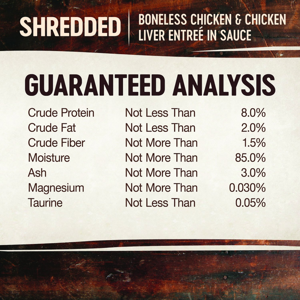 Wellness CORE Signature Selects Shredded Boneless Chicken & Chicken Liver Entree in Sauce Grain Free Natural Cat Can, 2.8-oz image number null