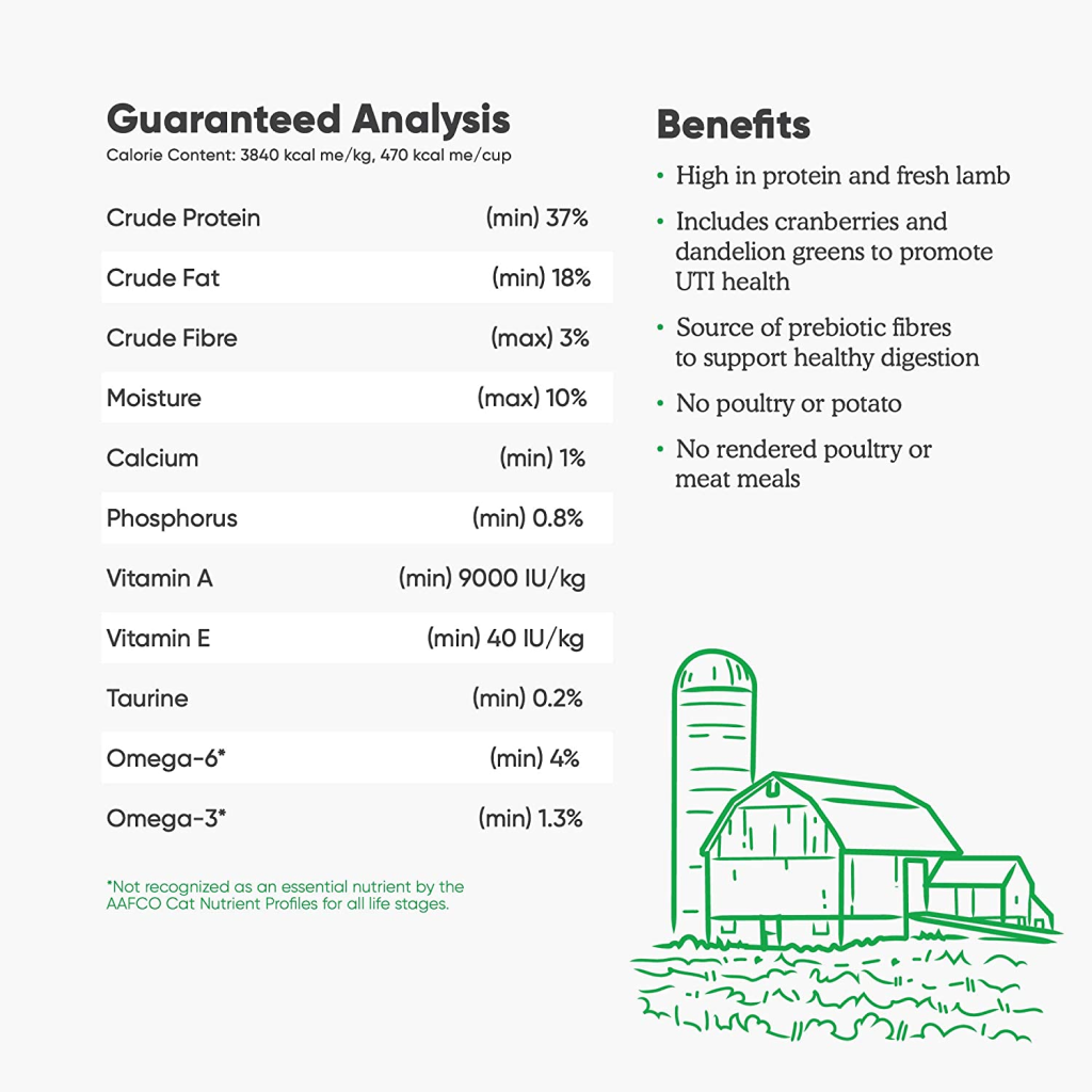 Open Farm Pasture-Raised Lamb Grain Free Dry Food for Cats, 4-lb image number null