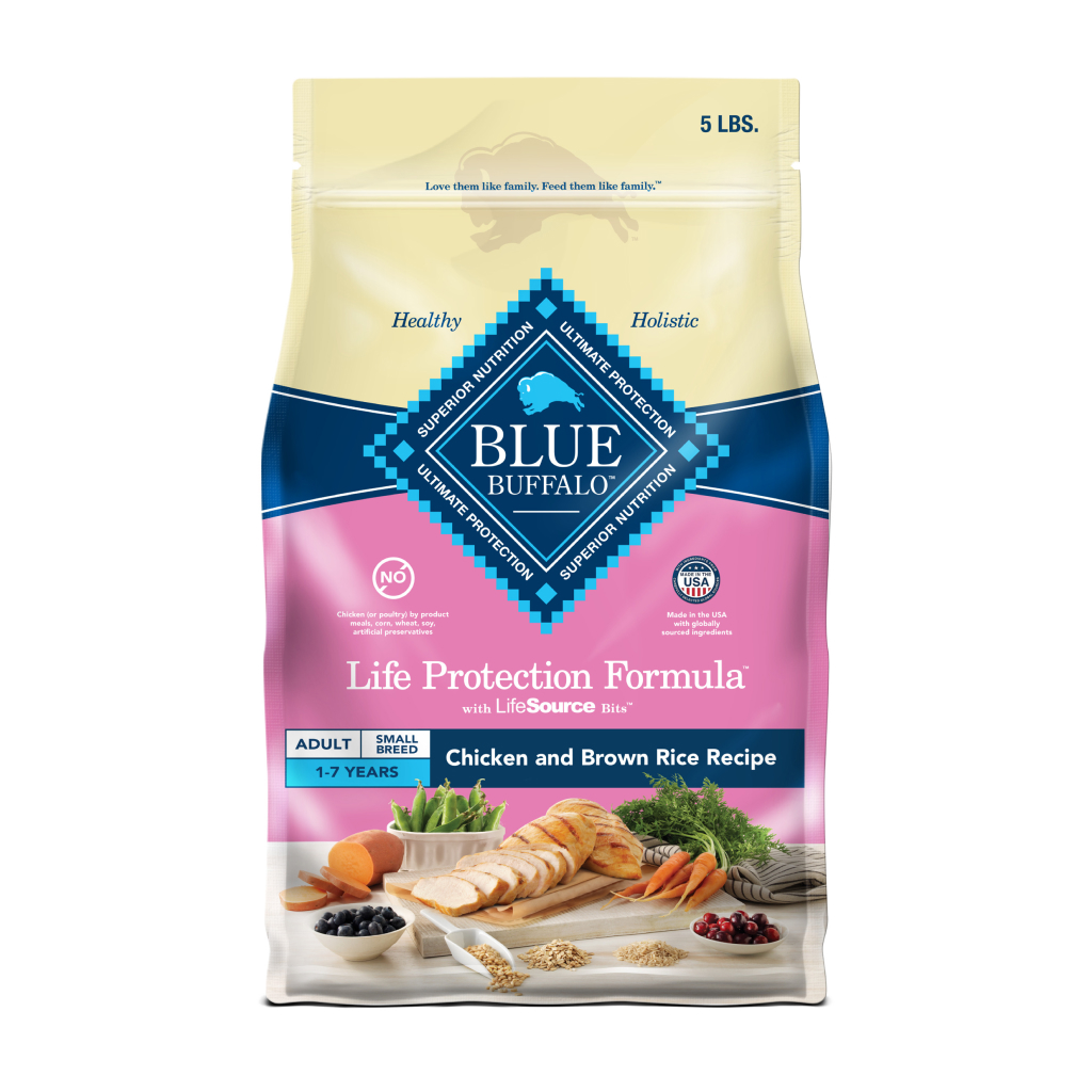 Blue Buffalo Life Protection Formula Small Breed Chicken & Brown Rice Recipe Adult Dry Dog Food, 5-lb image number null