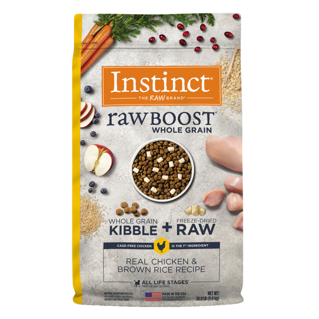 Instinct Raw Boost Whole Grain Chicken & Brown Rice Dry Dog Food, 20-lb image number null