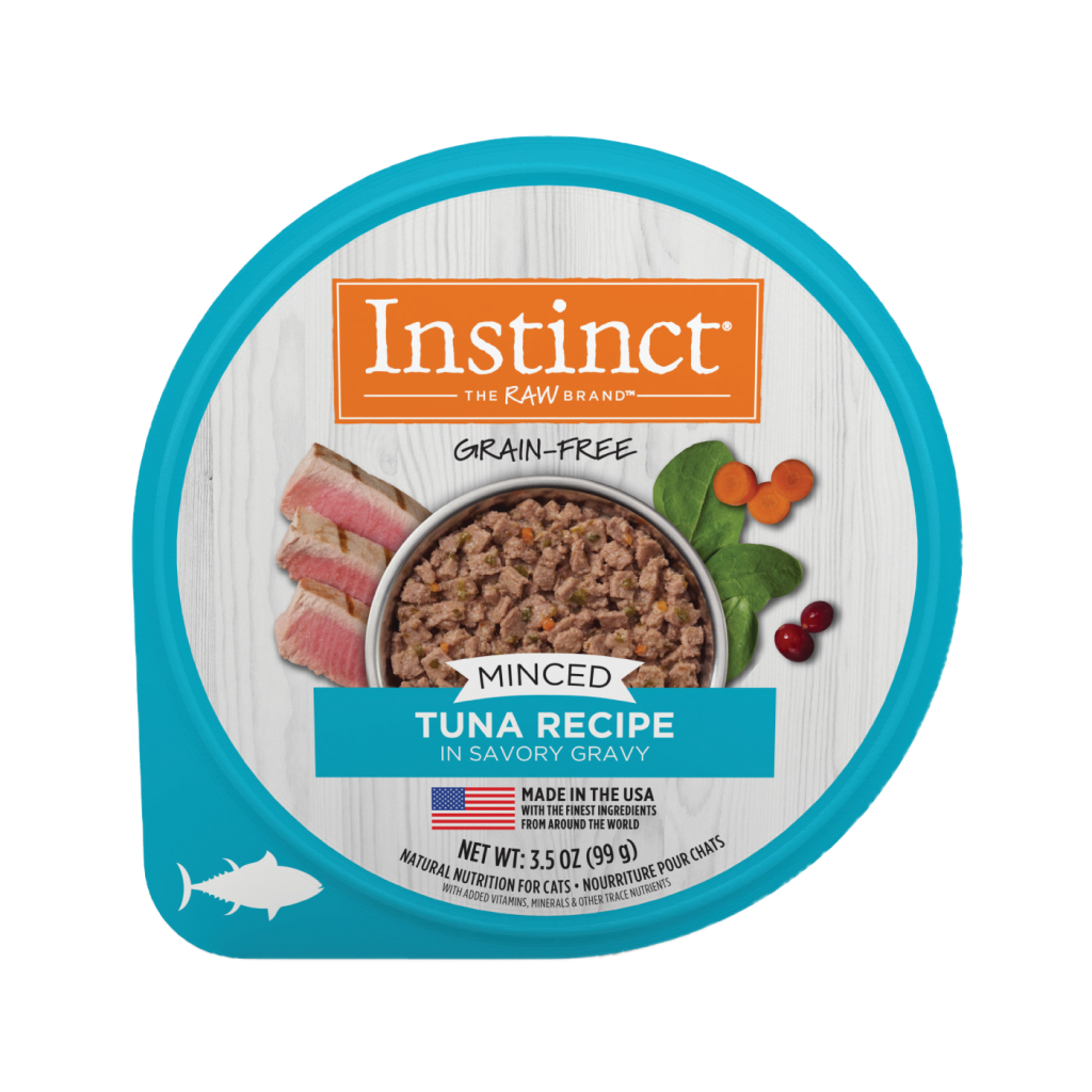 Buy Instinct Grain Free Minced Recipe With Real Tuna Wet Cat Food Cups for USD 2.49 CentinelaFeed