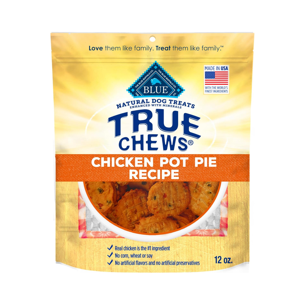 Blue Buffalo BLUE True Chews Premium Chicken Pot Pie Recipe Natural Dog Treats, 12-oz image number null