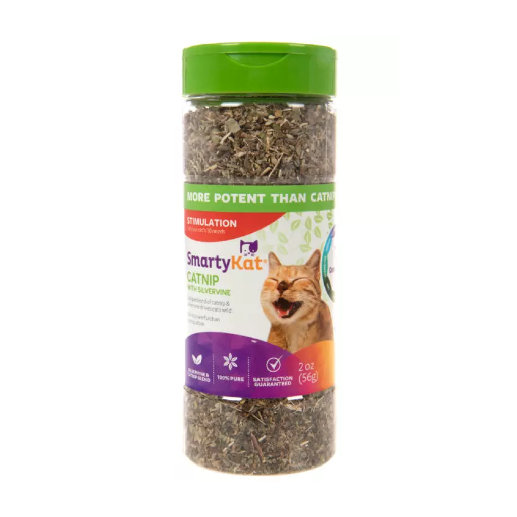 Instincts by SmartyKat HappyNip Catnip/Silvervine Canister, 2-oz image number null