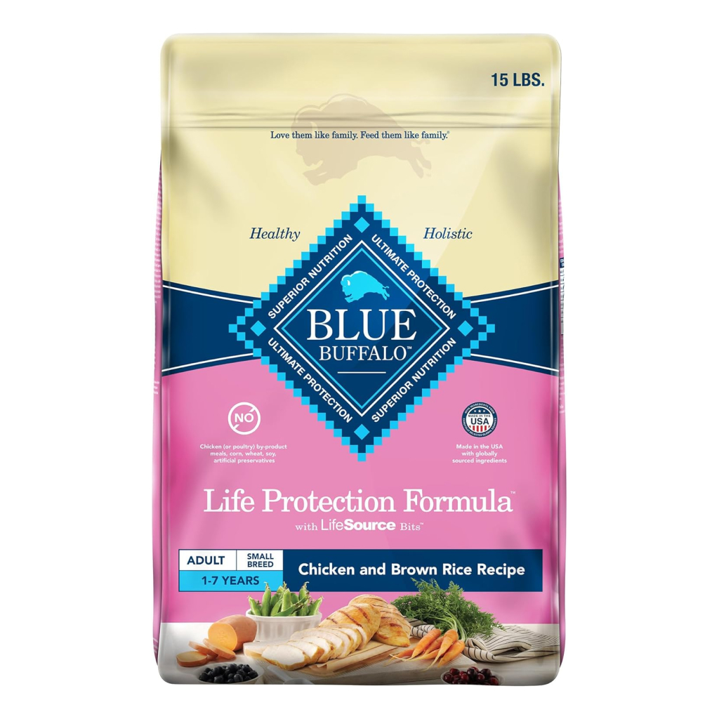 Blue Buffalo Life Protection Formula Small Breed Chicken & Brown Rice Recipe Adult Dry Dog Food, 15-lb image number null