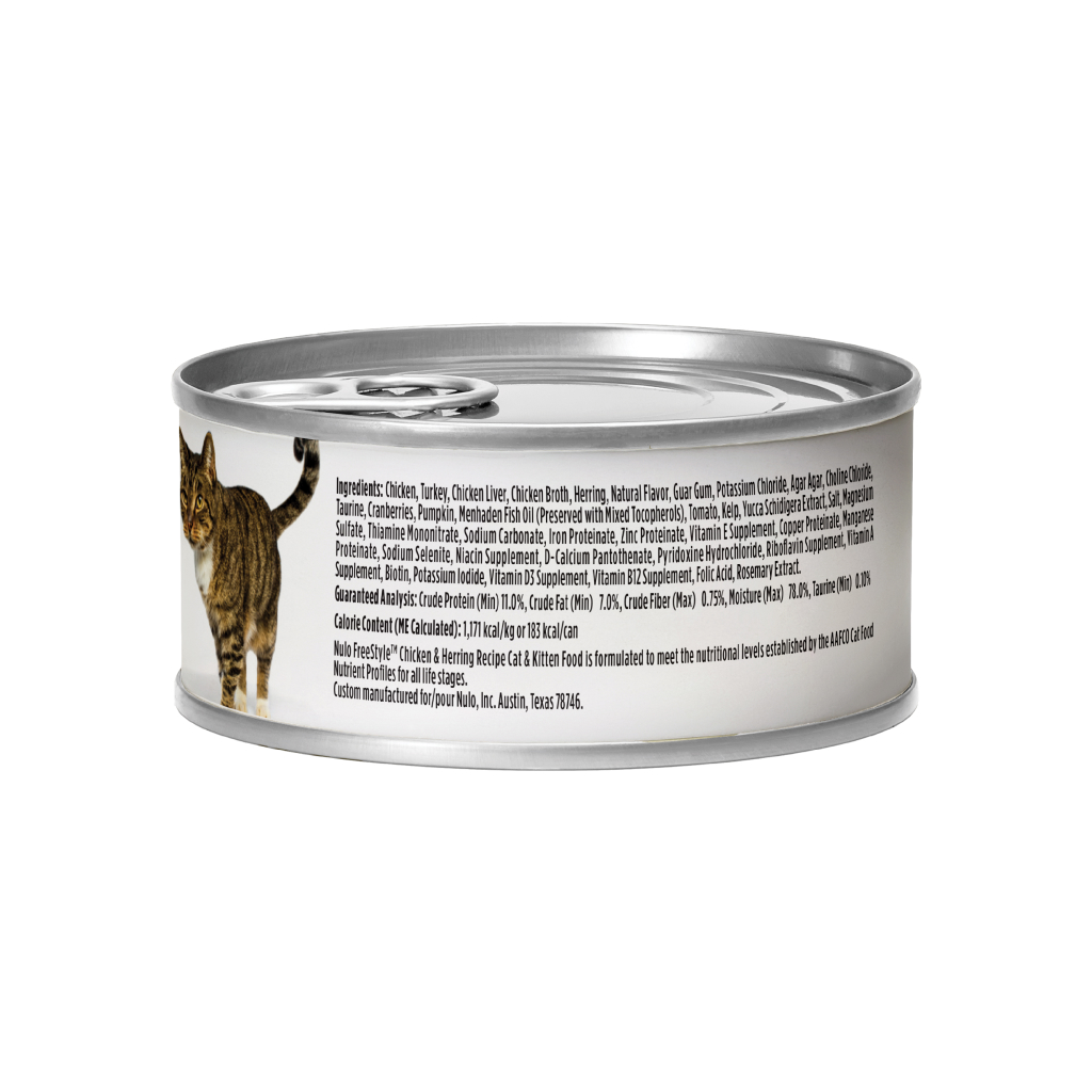 Nulo FreeStyle Cat Grain-Free Chicken & Herring Can, 5.5-oz image number null