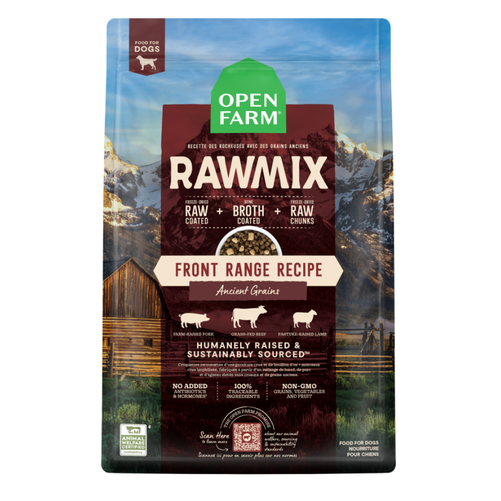 Open Farm Dog Raw Mix Front Range with Ancient Grains Recipe, 20-lb image number null