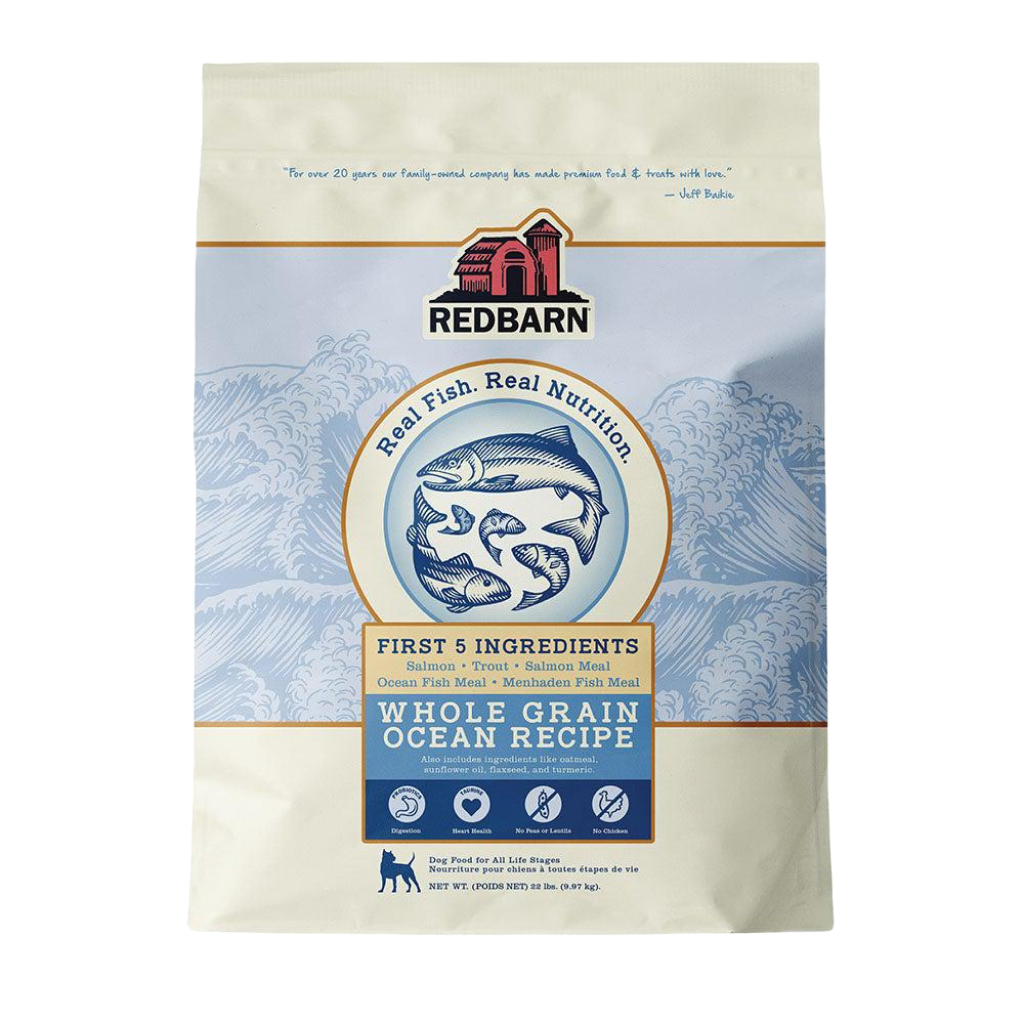 Redbarn Whole Grain Ocean Recipe Dog Food 22-lb Bag image number null