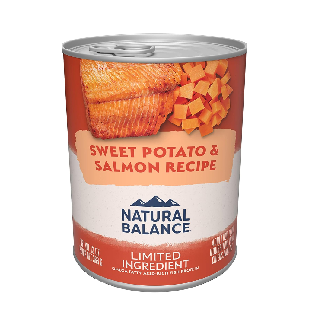 Natural Balance Limited Ingredient Sweet Potato & Salmon Recipe Dog Wet Can, 13-oz image number null