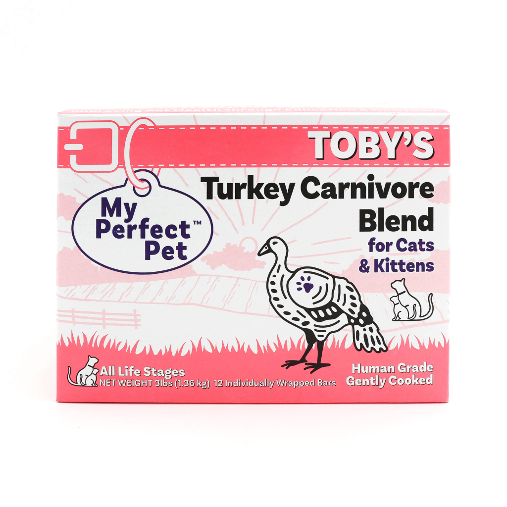 FROZEN My Perfect Pet Toby’s Turkey Carnivore Blend Gently Cooked Cat and Kitten Food (12-pack), 3-lb image number null