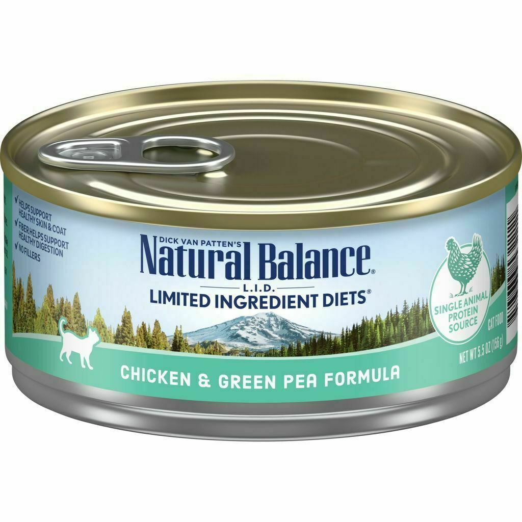 5.5 oz Limited Ingredient Chicken And Green Pea Formula Wet Cat Food