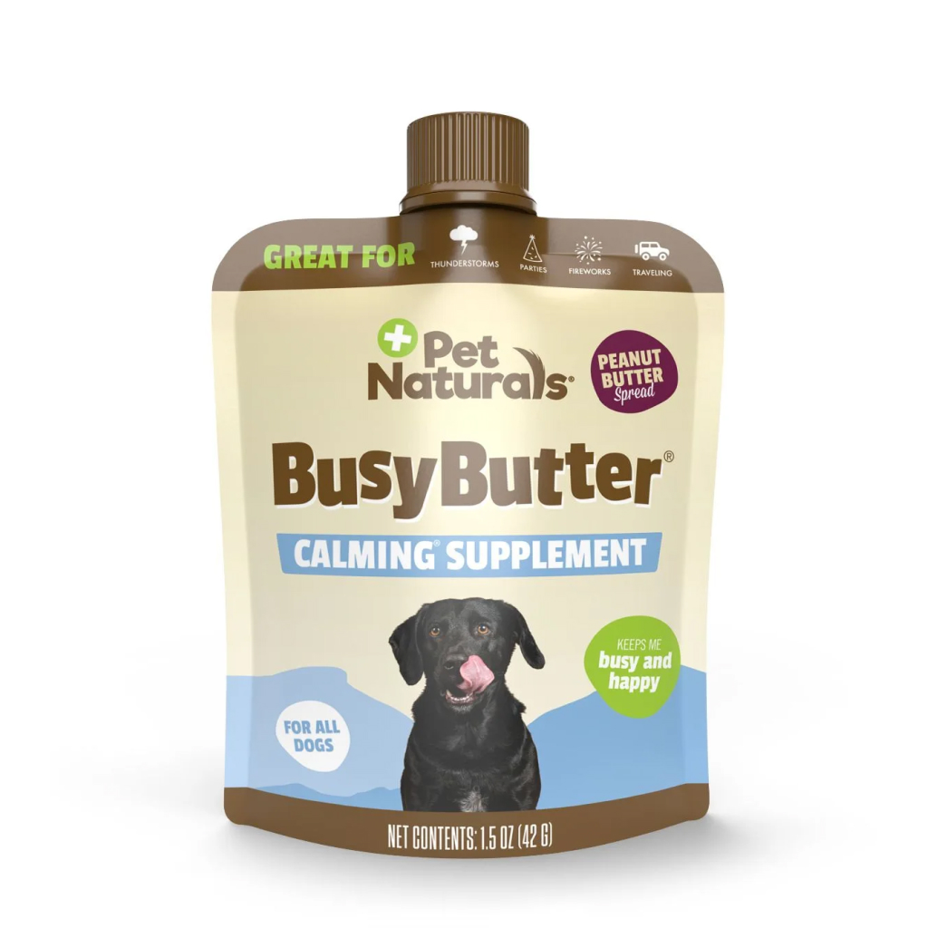 Pet Naturals Busybutter Calming Peanut Butter Stress & Anxiety Support Dog Supplement, 1.5-Oz image number null