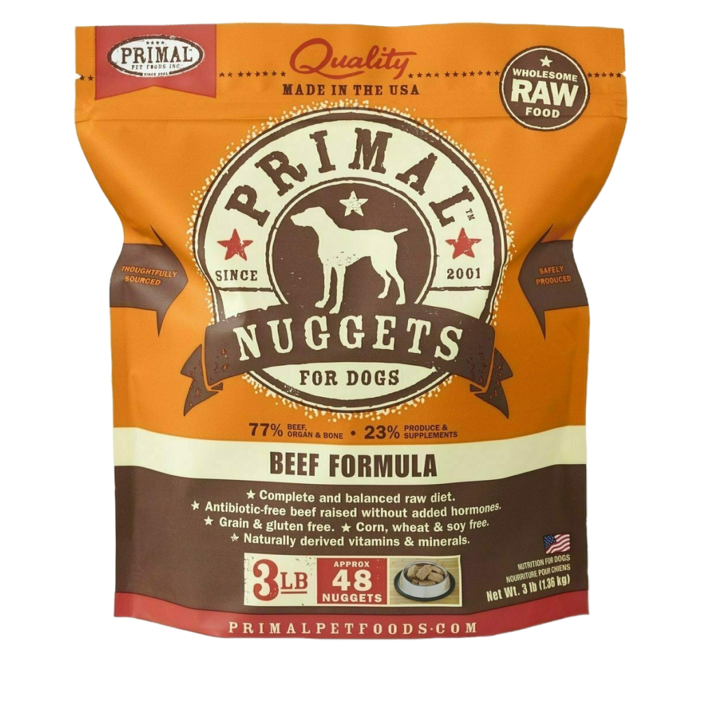 Frozen 3-lb Canine Beef Formula Nuggets 3-lb image number null