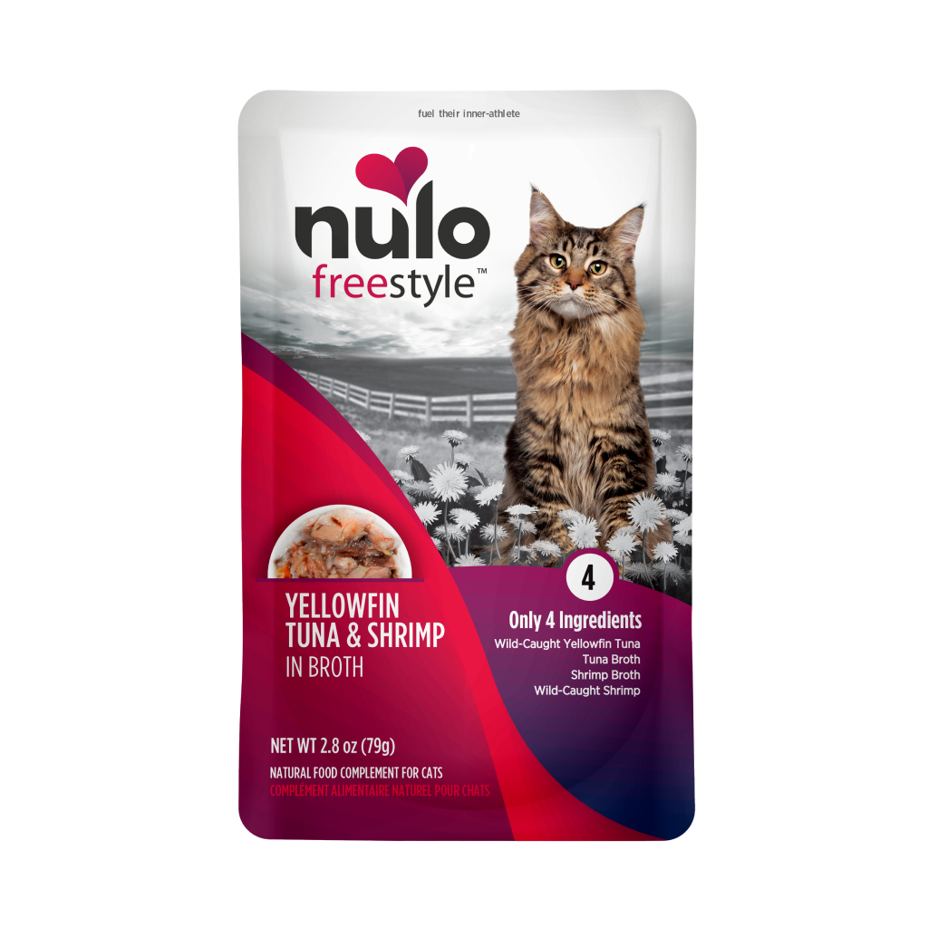 Nulo FreeStyle Cat Yellowfin Tuna & Shrimp in Broth Pouch, 2.8-oz image number null