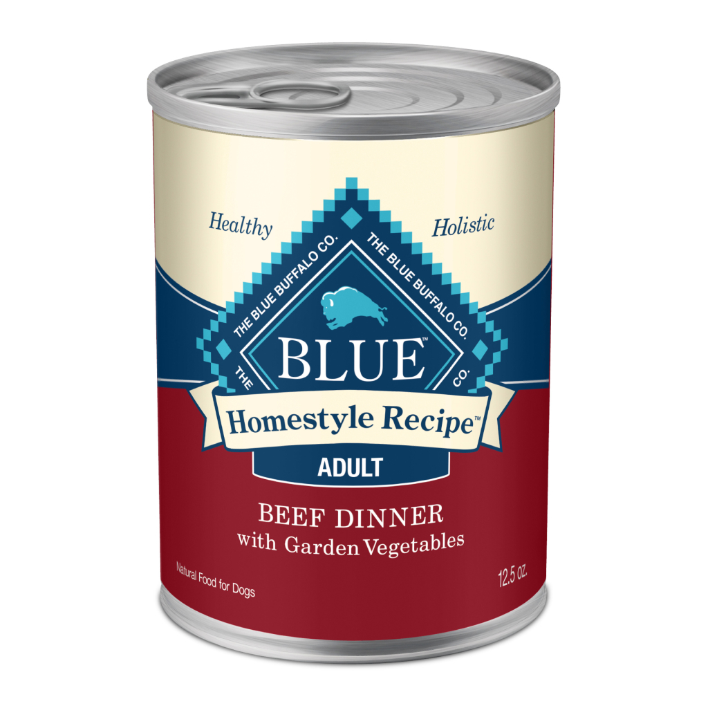 Blue Buffalo Homestyle Recipe Beef Dinner With Garden Vegetables Adult Wet Canned Dog Food, 12.5-oz image number null