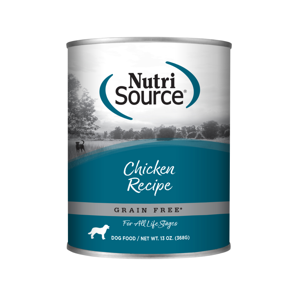 NutriSource Chicken Grain Free Wet Dog Can, 13-oz image number null