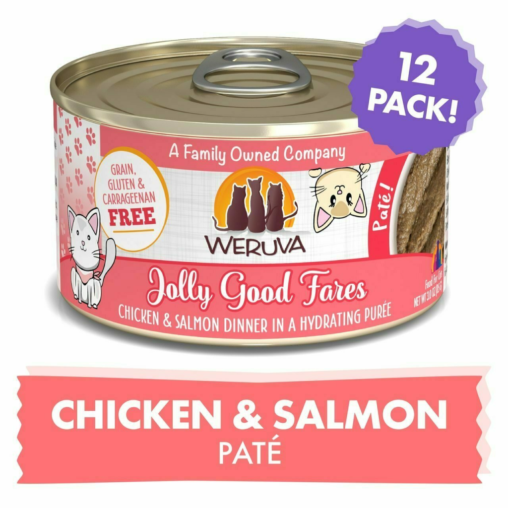 Weruva Classic Cat Pate, Jolly Good Fares With Chicken & Salmon image number null