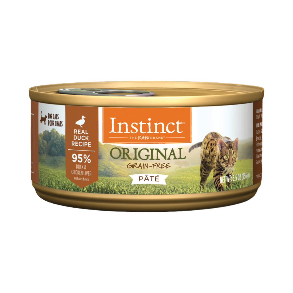 Instinct Original Grain-Free Pate Real Duck Recipe Canned Cat Food image number null