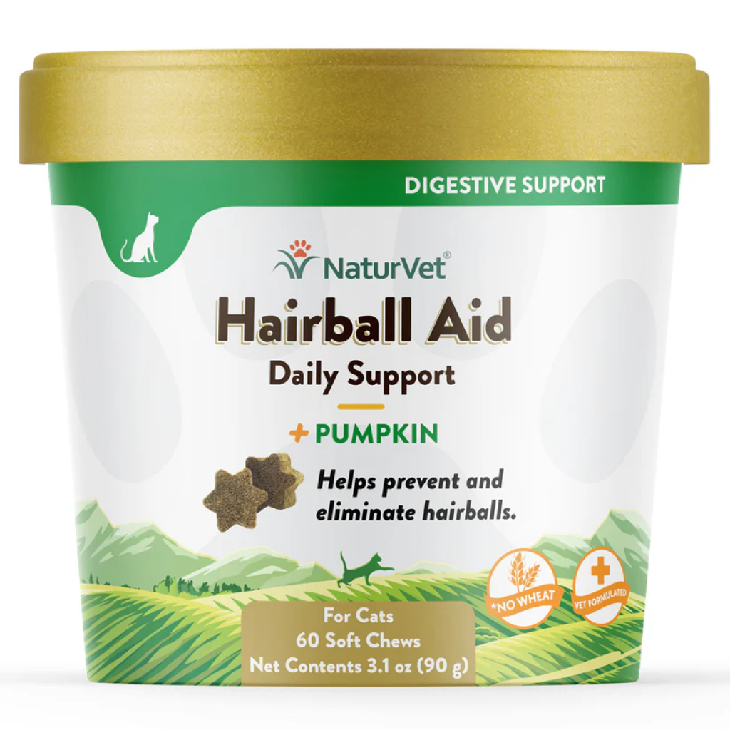 Buy Naturvet Hairball Aid Plus Pumpkin For Cats Cat Hairball Treatment Soft Chews Made In The USA 60 Count for USD 11.99 CentinelaFeed