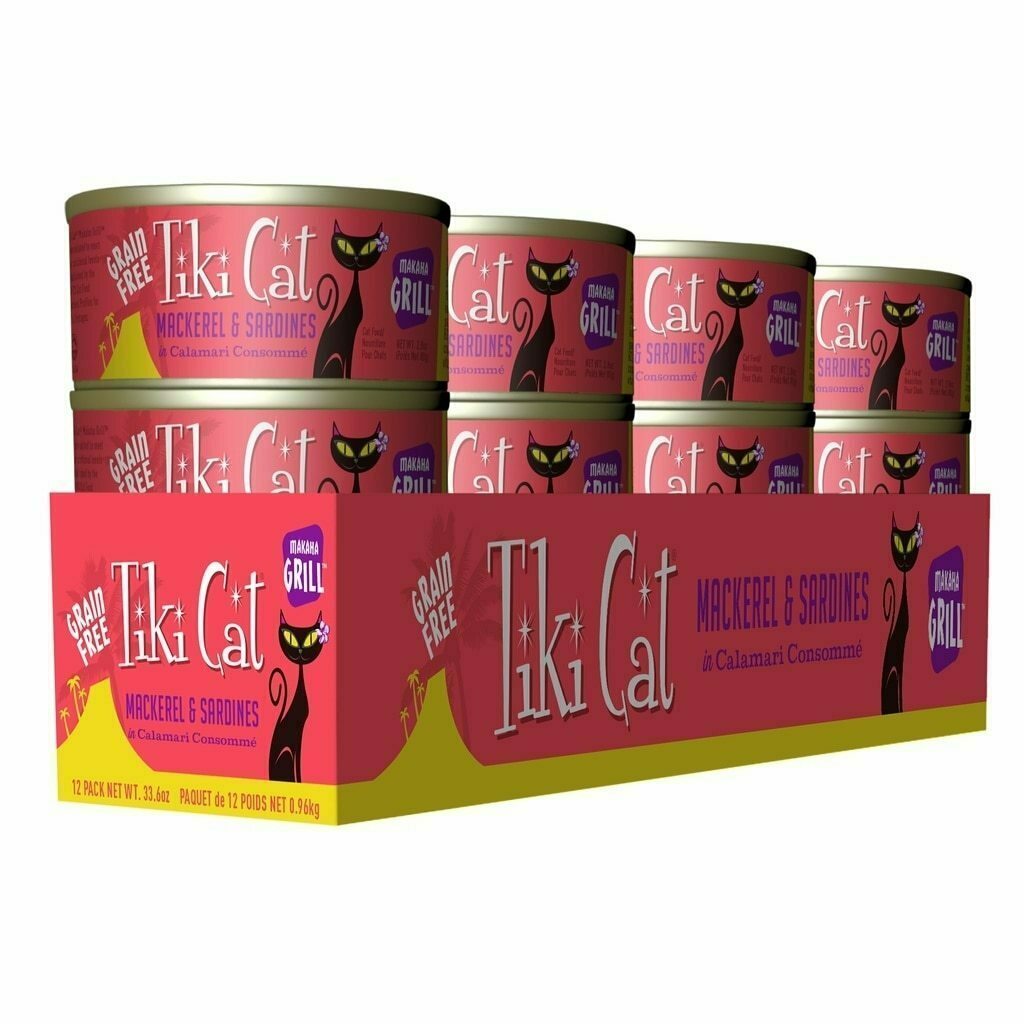 Tiki Cat Grill Makaha Mackerel Sardine Calamari - 12Tr 2.8-oz image number null