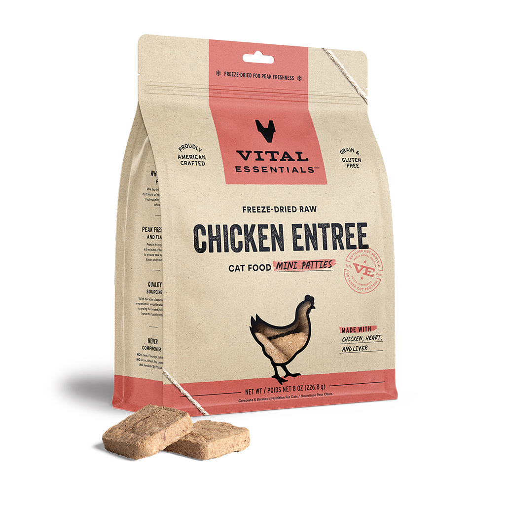 Freeze-Dried Chicken Mini-Patties Cat Entree image number null