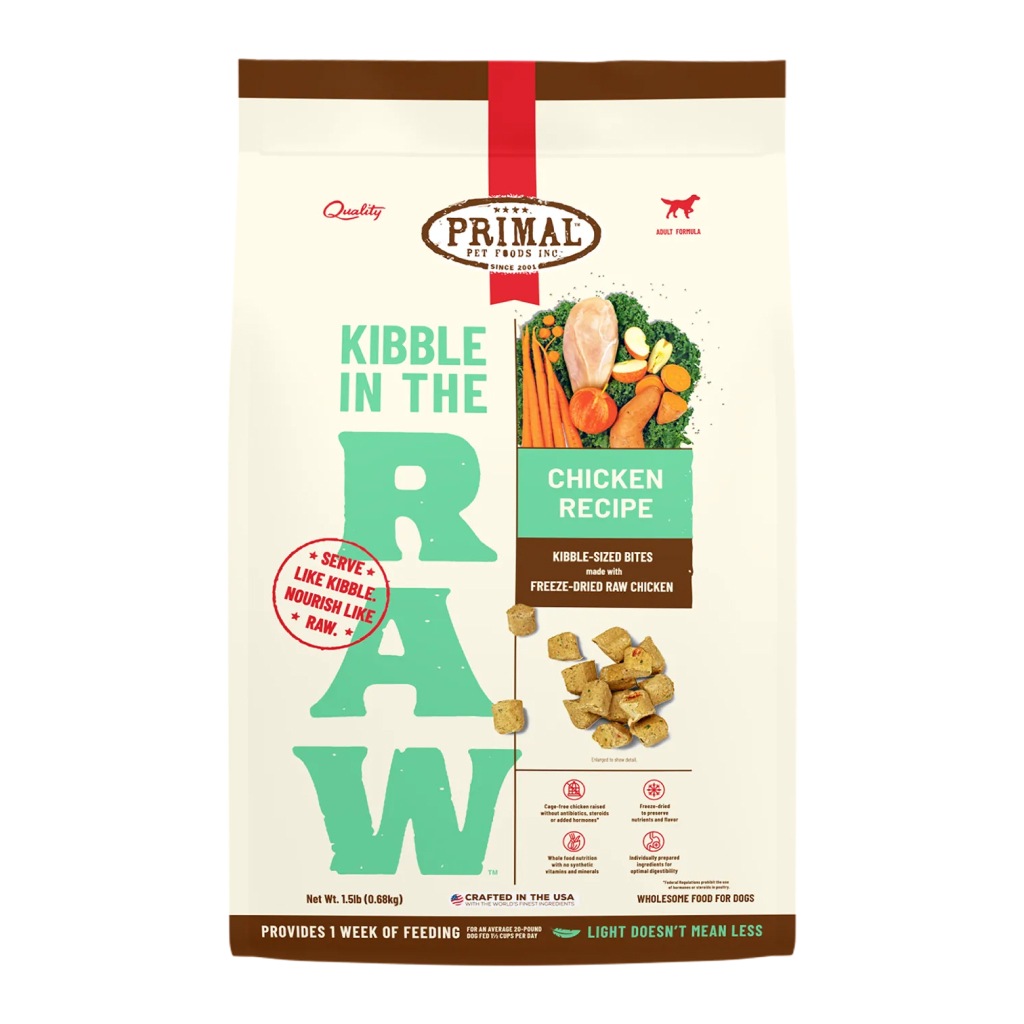 Primal Canine Chicken Recipe Kibble in the Raw, 1.5-lb image number null